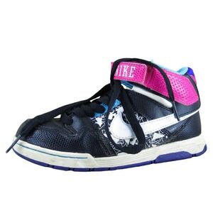 Nike Girls Sneaker Mogan Mid 2 Sz T‎ 12.5 Medium Black Synthetic Lace Up